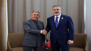 Bakan Fidan, Tataristan Özerk Cumhuriyeti Cumhurbaşkanı Minnihanov ile görüştü