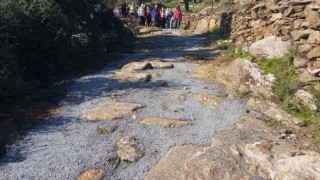 Bakanlıktan beton dökülen antik yolla ilgili açıklama: İzinsiz uygulamalar kaldırılacak