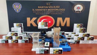 Bartında kaçak sigara operasyonu