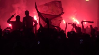 Bartında şampiyonluk kutlaması