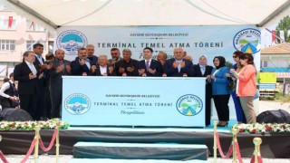 Başkan Büyükkılıç, Pınarbaşı Terminal ve Ticaret Binası temel atma törenine katıldı
