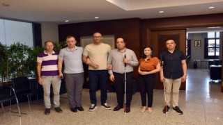 Başkan Zencirci, Altı Nokta Körler Derneğini ağırladı