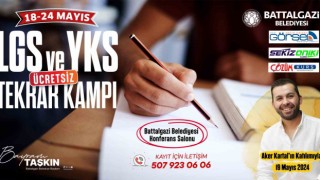Battalgazide gençlere ücretsiz LGS ve YKS kampı