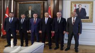 Bayburt il protokolü İçişleri Bakanı Yerlikaya ile görüştü