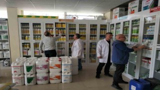 Beyşehirde bitki koruma ürünü bayilerine sıkı takip