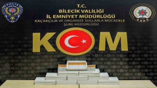 Bilecikte 2 bin adet doldurulmuş makaron ele geçirildi