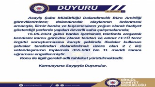 Bingölde polis, 2 vatandaşın dolandırılmasını engelledi