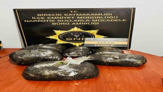 Birecikte 7 kilo 360 gram esrar maddesi ele geçirildi