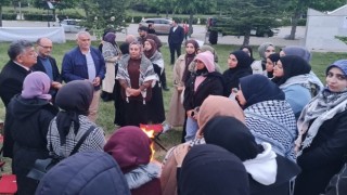 Birlik Vakfı Kütahya Şubesi üyeleri, Gazze Dayanışma Çadırını ziyaret etti