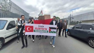 Biruni Üniversitesinden Filistine destek yürüyüşü
