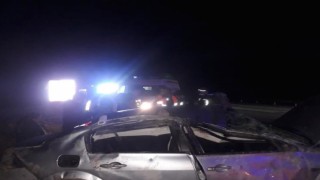 Burdurda otomobil takla attı: 5 yaralı