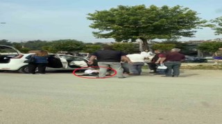 Bursada takla atan otomobilde 2 kişi yaralandı