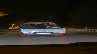 Bursada tehlikeli yolculuk kamerada