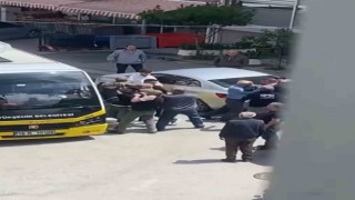 Bursada yol verme kavgası kamerada