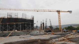 Büyükşehir Milas Kültür Merkezi yapımına devam ediyor