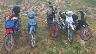 Çalınan motosikletleri polis buldu