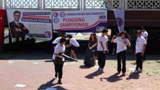 Çanakkalede çevre bilinci için Plogging şampiyonası düzenlendi