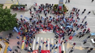 Çankırıda 1 Mayıs coşkusu