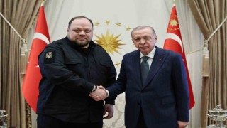 Cumhurbaşkanı Recep Tayyip Erdoğan, Ukrayna Meclis Başkanı Ruslan Stefanchuku kabul etti.