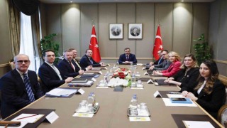 Cumhurbaşkanı Yardımcısı Yılmaz, AB Komşuluk ve Genişlemeden Sorumlu Komiseri Varhelyi ile görüştü
