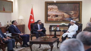Diyanet İşleri Başkanı Erbaş, Azerbaycan Dini Kurumlarla İş Üzre Devlet Komitesi Başkanı Mammadovu kabul etti