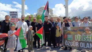 Düzcede İsrail protestosu