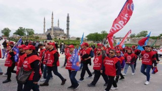 Edirnede 1 Mayıs İşçi Bayramı coşkuyla kutlandı