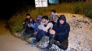 Edirnede 7 göçmen yakalandı