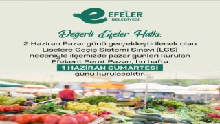 Efekent semt pazarına LGS ayarı