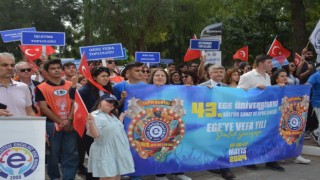 “Egeye Vefa Yılı Şenlik Yürüyüşü” renkli görüntülere sahne oldu