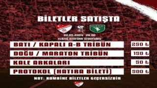 Elazığspordan son maça özel hatıra bileti