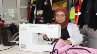 Engelliler kurdukları kooperatif çatısı altında tekstil ürünleri üretiyor