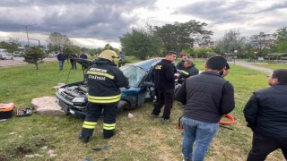 Erzincanda trafik kazası: 1 yaralı