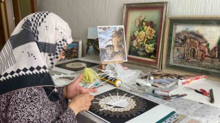 Eşinin acısını sanatı ile dindirdi