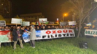 Filistin Dayanışma Platformu, İsrailin Refahta başlattığı saldırıyı Ankarada protesto etti