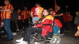 Galatasaray taraftarları Orduda şampiyonluğu coşkuyla kutladı
