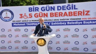 Gaziantepte 103 engelliye akülü ve manuel tekerlekli sandalye dağıtıldı