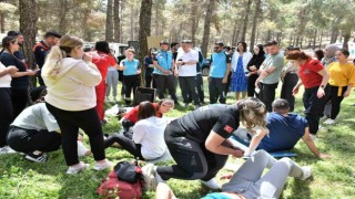 Gaziantepte gerçeği aratmayan afet tatbikatı