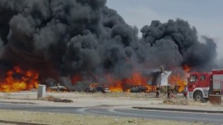 Gaziantepte korkutan yangın