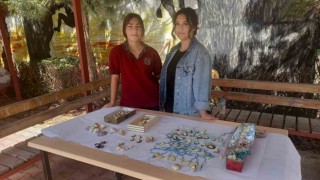 Gazipaşada öğrencilerden Deniz Kaplumbağalarına Cumhuriyetin 100. Yılında 100 Rüzgar Çanı