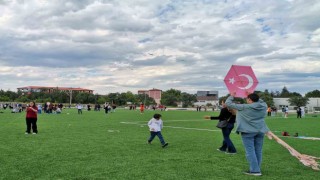 Gedizde uçurtma şenliği