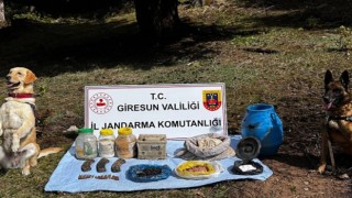 Giresunda sığınakta mühimmat ve patlayıcı ele geçirildi