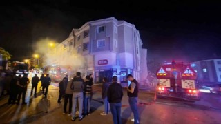 Gölbaşında market deposunda çıkan yangın korkuttu