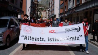 Gümüşhanede Aile Haftası için farkındalık yürüyüşü yapıldı