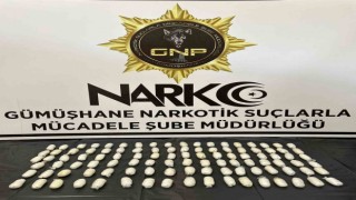 Gümüşhaneden uyuşturucu karnında bile olsa geçit yok