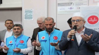 Hacı adayları Erzurumdan dualarla uğurlandı