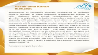 Hakkari Valiliğinden yasaklama kararı