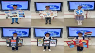 Hisarcıkta öğrenciler farklı ülkeleri yöresel kıyafetlerini giyerek tanıttılar