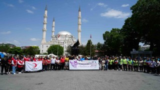 Iğdırda Anneler Günü için pedal çevirdiler
