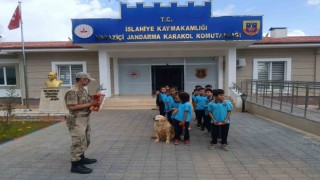 İlkokul öğrencilerinden jandarmaya ziyaret